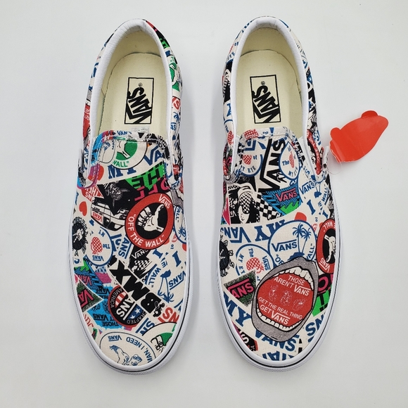 Vans, woman mash up, stickers! Slip on - Picture 4 of 9